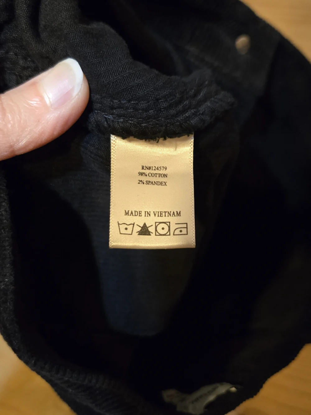 Sneak Peek Black Corduroy Button-Front Mini Skirt